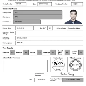 IELTS Certificates
