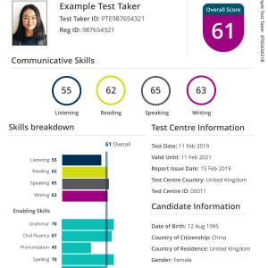 Buy PTE Certificate online without exams